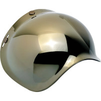 Anti-Fog Bubble Shield — 3-snap visor fit, Gold mirror