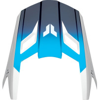 Fleet Helmet Visor Kit — L-2XL, Navy/White, Gloss