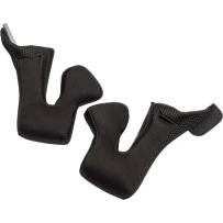 Sector Helmet Cheek Pads — 2XL, 35 mm, Black, Silver