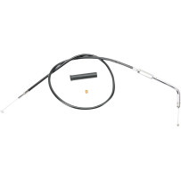 Black Vinyl Throttle/Idle Cable — 75 cm housing, 94 mm travel, black