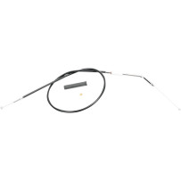 Black Vinyl Throttle/Idle Cable — 80.5 cm housing, 13 cm travel, 45° elbow