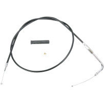 Black Vinyl Throttle/Idle Cable — 106 cm housing, 13.3 cm travel