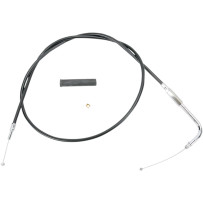 Black Vinyl Throttle/Idle Cable — 120.5 cm (47-1/2") , 90° elbow