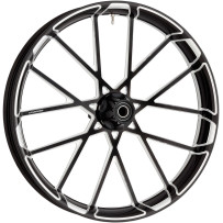 Procross Forged Aluminum Wheel — 21x3.5, Front, Black Anodized