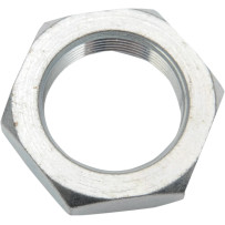 Rear Axle Sleeve Nut — 1"-20 thread, 9.53 mm (3/8"), 34.93 mm (1-3/8"), rear, silver