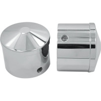 Front Axle Nut Cover — 25.4 mm (1\"), Chrome