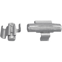 Wheel Weights — 10 g, Crimp-On, Raw, Silver