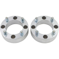 Wheel Spacers with Studs — 51.8 mm (2\"), 4/137 bolt pattern, silver