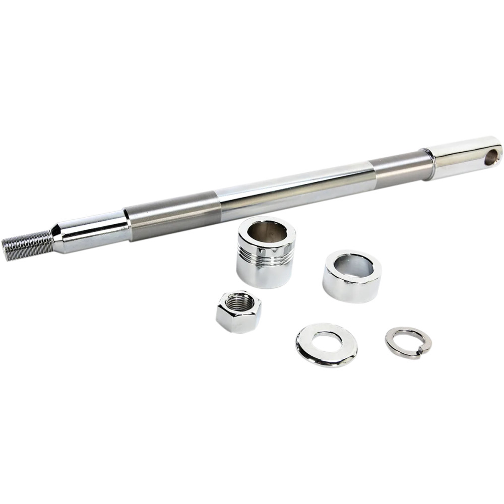 Front Axle Kit — 3/4" axle, 12-1/2" length, chrome