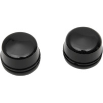 Axle Caps — front, pair, black gloss