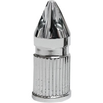 Spike Valve Stem Cap — Chrome