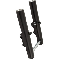 Hot Legs Fork Legs — Billet aluminum, dual disc, black anodized