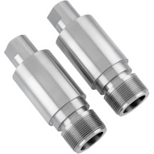 Fork Tube Extensions — 41 mm, extends 50.8 mm (2.00"), Chrome