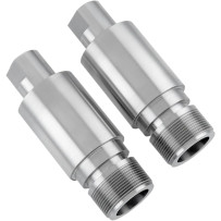 Fork Tube Extensions — 41 mm, extends 50.8 mm (2.00"), Chrome