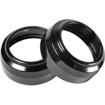 Fork Dust Caps — 49.00 mm, black anodized