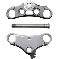 Elite 49 Triple Tree — 49 mm fork tube, 5° rake, Chrome