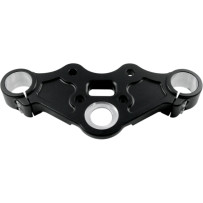 Black Line 41 mm Top Triple Tree — Billet aluminum, Black