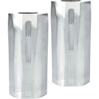 Fork Slider Covers — Chrome, pair