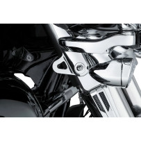 Tie-Down Brackets — Front mounting, Chrome, Pair