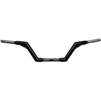 1-1/4" V-Line Handlebar — 35-1/2" width, 6-1/2" rise, Black powder-coated