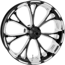 One-Piece Aluminum Wheel — 21x3.5, Front, Black anodized