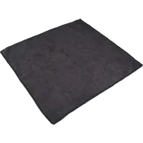 Pro Microfiber Towels — 16" x 16", 10 Pack, Black