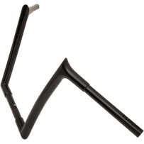 1-1/4" EZ Install Pointed Top Handlebar — 1-1/4" diameter, 12" rise, 35" width, Black gloss