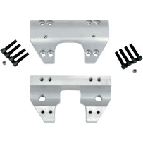 Handlebar Clamp Set — 1-1/4" clamping diameter, raw finish