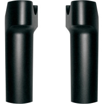 Chubby® Billet Risers — 3-1/2" c-to-c, 1" clamp, 4.5" rise, Black Satin