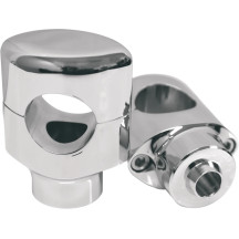 Springer Handlebar Riser Kit — 38.1 mm rise, 32 mm clamp diameter, Chrome