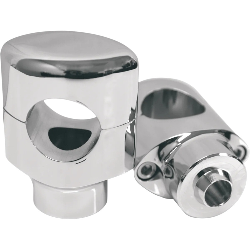 Springer Handlebar Riser Kit — 38.1 mm rise, 32 mm clamp diameter, Chrome