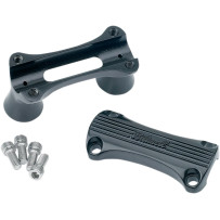 2" Thunder Handlebar Risers — 2" rise, 1" clamp, 4-3/8" wide, gloss black