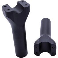 Assault Handlebar Risers — Rise 15 cm (6\"), Clamping diameter 32 mm (1-1/4\"), Black Matte