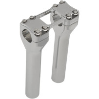 Assault Handlebar Risers — 20.5 cm rise, 32 mm clamp, Chrome