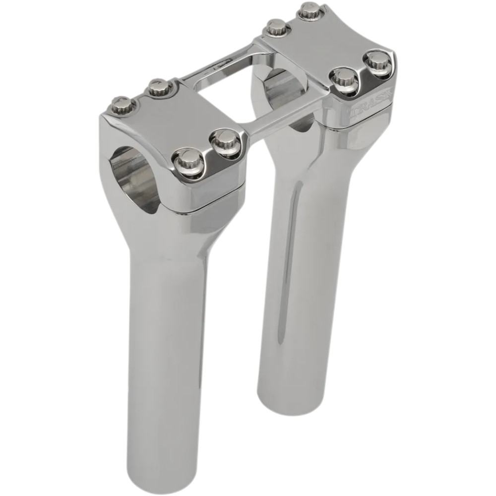 Assault Handlebar Risers — 20.5 cm rise, 32 mm clamp, Chrome