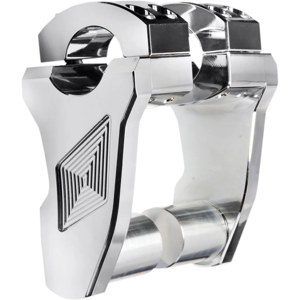 Patriot Series Pivoting Handlebar Risers — 76.2 mm (3\"), 25.4 mm (1\"), Chrome