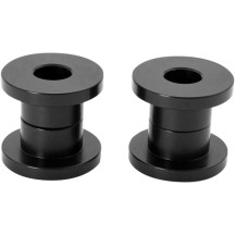 Standard Solid Handlebar Riser Bushing — Black, Matte, Pair
