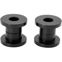 Standard Solid Handlebar Riser Bushing — Black, Matte, Pair