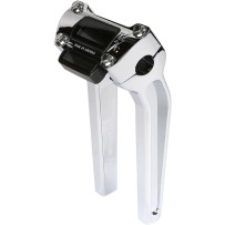 Handlebar Risers — 9-1/2 in rise, 1 in clamp, 3-1/2 in center-to-center, Chrome