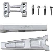 Handlebar Riser Kit — 8" rise, 1" clamp, 3-1/2" spacing, Raw