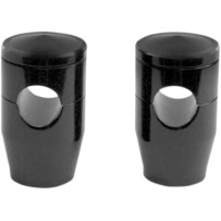 Elite Custom Billet Aluminum Risers — 25.4 mm (1\") clamp, 50.8 mm (2\") rise, Black anodized