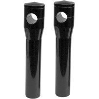 Elite Custom Billet Aluminum Risers — 1" clamp, 8" rise, Anodized Black