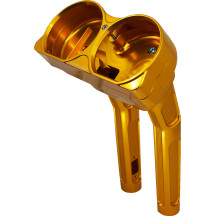 Method Kickback Handlebar Riser — 25.4 mm clamp, 38.1 mm pullback, 25.5 cm rise, Polished Gold