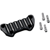 Billet Aluminum Handlebar Clamp — 1" (25.4 mm), Black matte