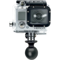 GoPro® Camera Adapter — 1" ball, Black, GoPro compatible