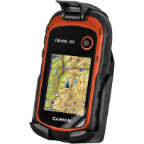 Cradle for Phones and GPS — Garmin eTrex 10/20/30 compatibility, black, flat finish