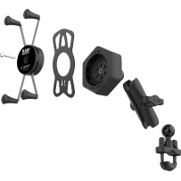 X-Grip® Mount Kit — U-bolt mount, black powder-coated, universal large-device fit