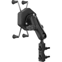 X-Grip® Mount Kit — Brake reservoir mount, large device compatible, black powder-coated