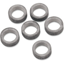 Replacement Washers — Fuel Line, Silver, 6-pack