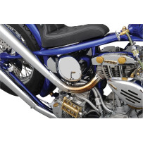 Custom Oil Tank — 3.3 qt, center fill, chrome